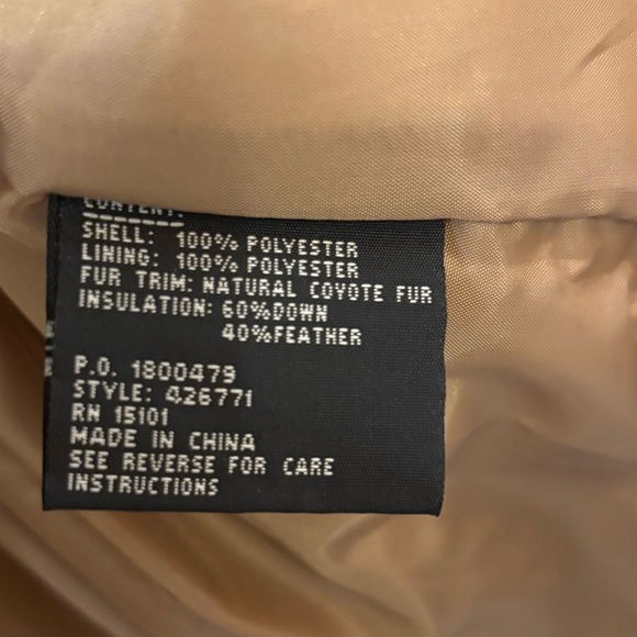 1 Madison convertible puffer coat/vest with removable fur collar, size small - Picture 4 of 7